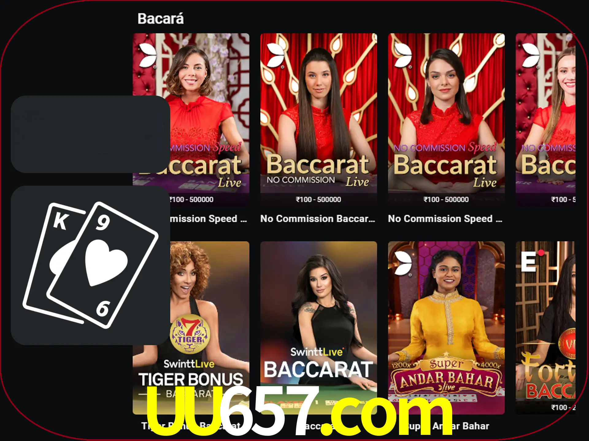 Ganhe muito dinheiro jogando jogos de bacará.