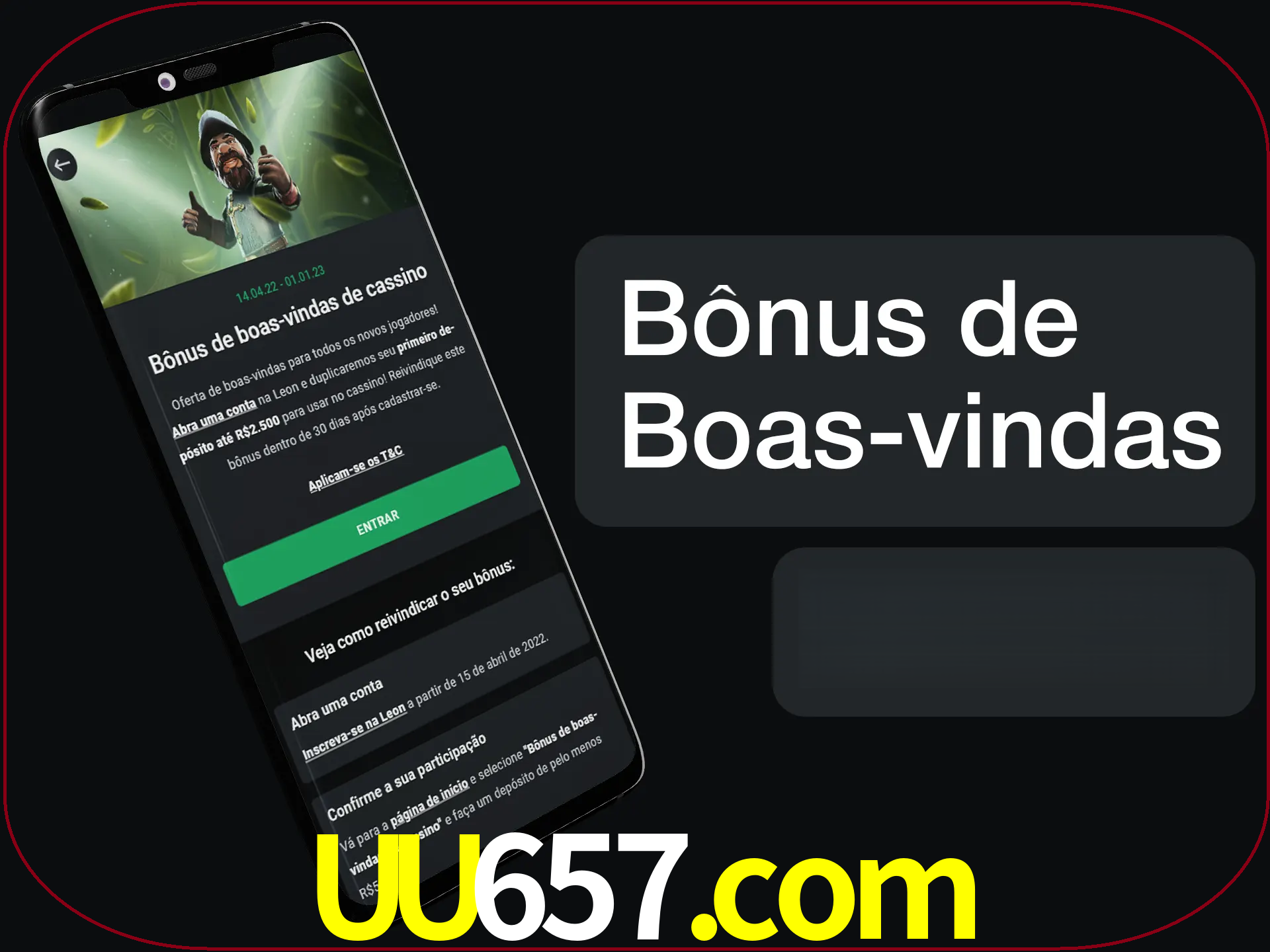 Não se esqueça de usar o bônus de boas-vindas.